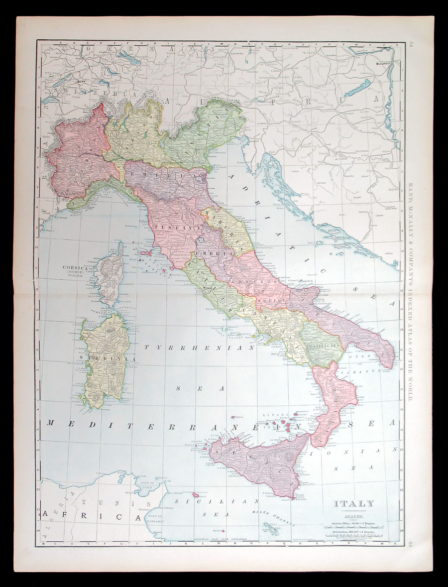 c 1898 Rand, McNally & Co Italy (Large)
