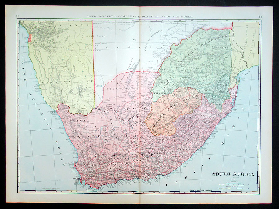 c 1898 Rand, McNally & Co South Africa (Large)