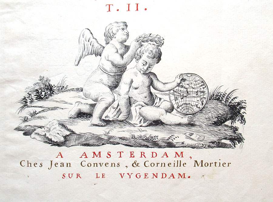 c 1742 Manuscript Title Page for Covens/Mortier Atlas Nouveau