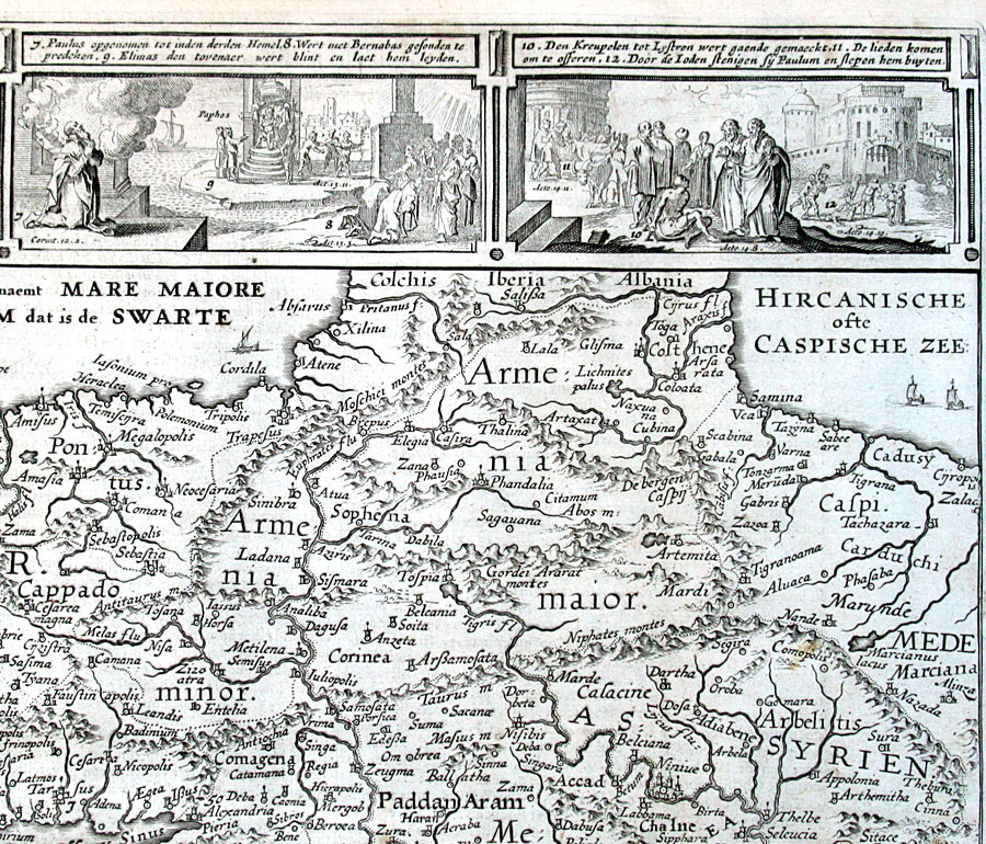 c 1650 Travels of St Paul - Visscher