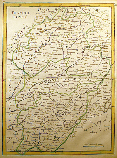 ''FRANCHE COMTÃ‰'' c 1748 - Le Rouge