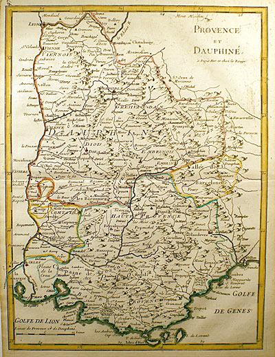 ''PROVENCE ET DAUPHINE'' c 1748 - Le Rouge