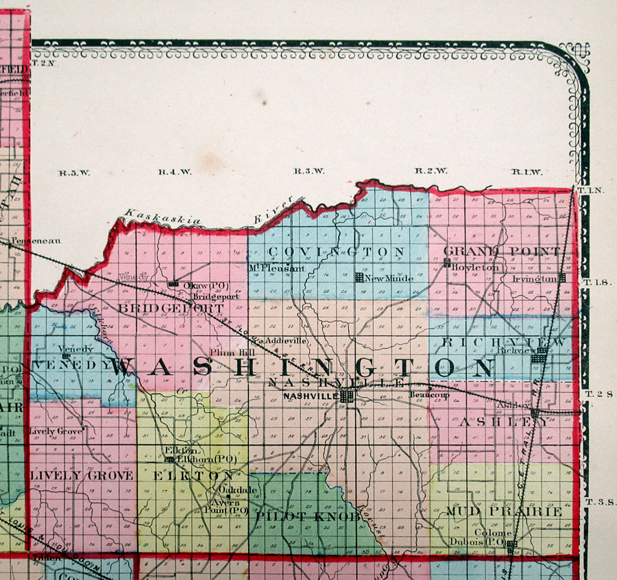 c 1871 St Claire, Monroe, Randolph, Perry & Washington Ctys, IL