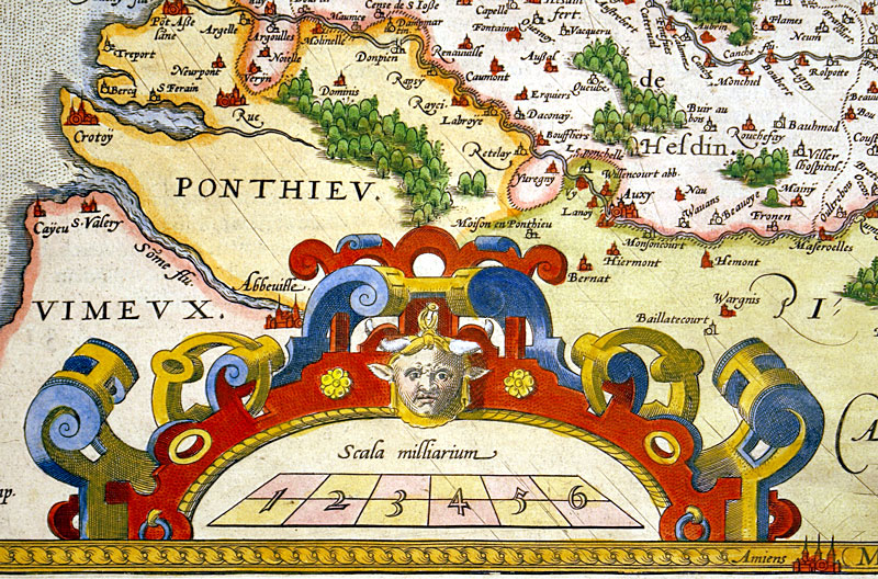 c 1579 ''ATREBATVM REGIONIS ...'' - ARTOIS  - Ortelius