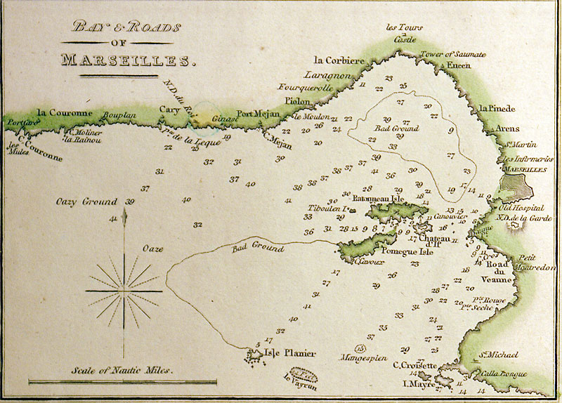 c 1817 ''CHART OF THE MEDITERRANEAN SEA''  - Thomson