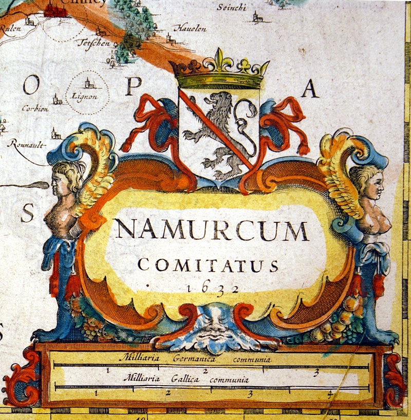 c 1636 ''NAMURCUM COMITATUS ...'' -BELGIUM   - Hondius