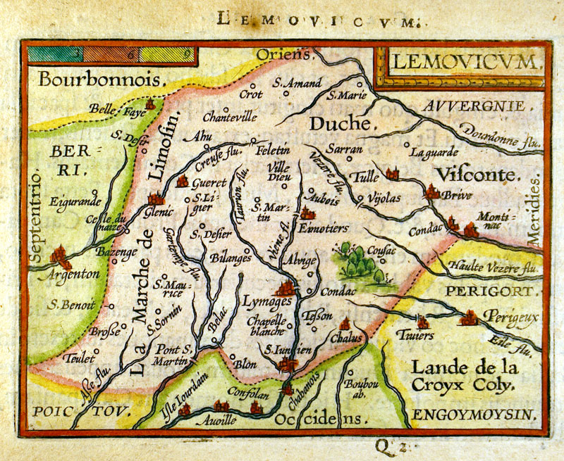 ''LEMOVICVM'' c 1601 - Ortelus-Vrients