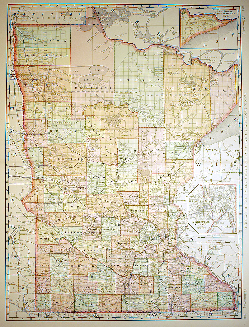 '[Minnesota] c 1894 - Rand, McNally & Co.