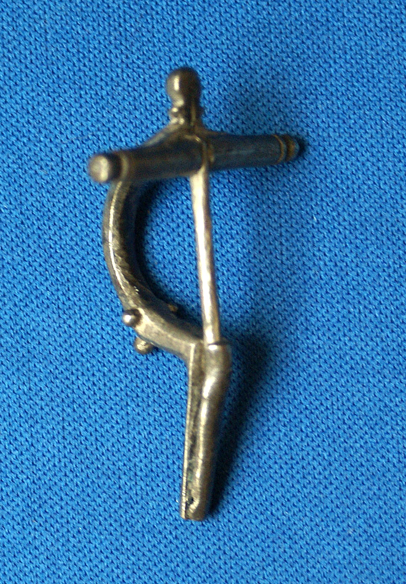 Roman Silver Crossbow Fibula         c 2nd - 3rd century AD