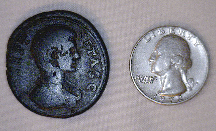 Bronze Coin - AE 33, Antioch (Pisidia)           c 209-212 AD
