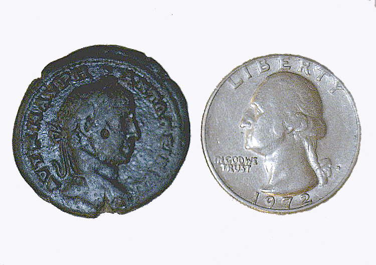 Ancient Roman Bronze Coin AE 27 - GORDIAN III - c. 238-244 AD