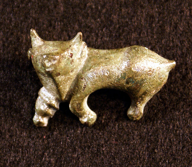 Roman Bronze Bull Brooch/Fibula           c 2nd century AD