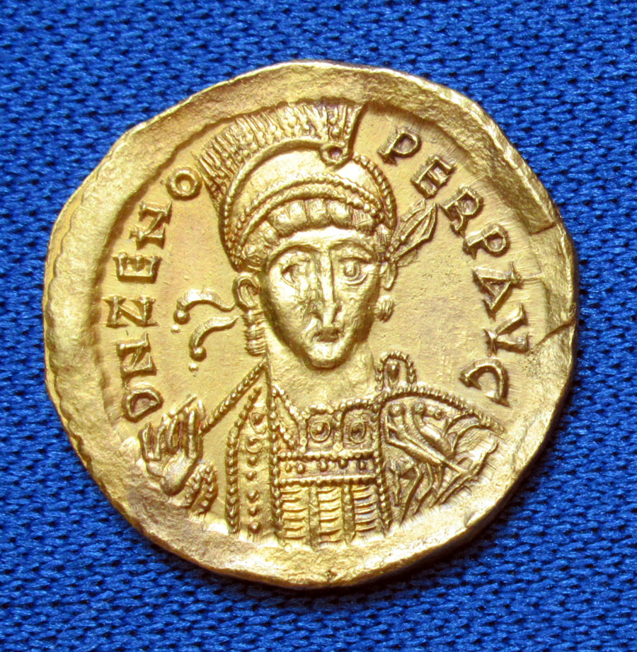c 476-491 AD, Roman Gold Solidus - Zeno & Victory