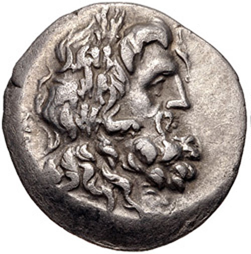 Ancient Greek Silver Stater - Zeus and Athena
