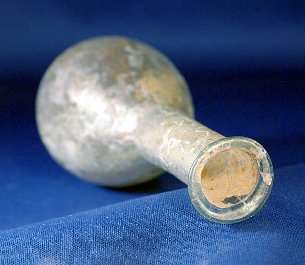 Ancient Roman Glass Unguentarium or ''Cosmetic Flask''
