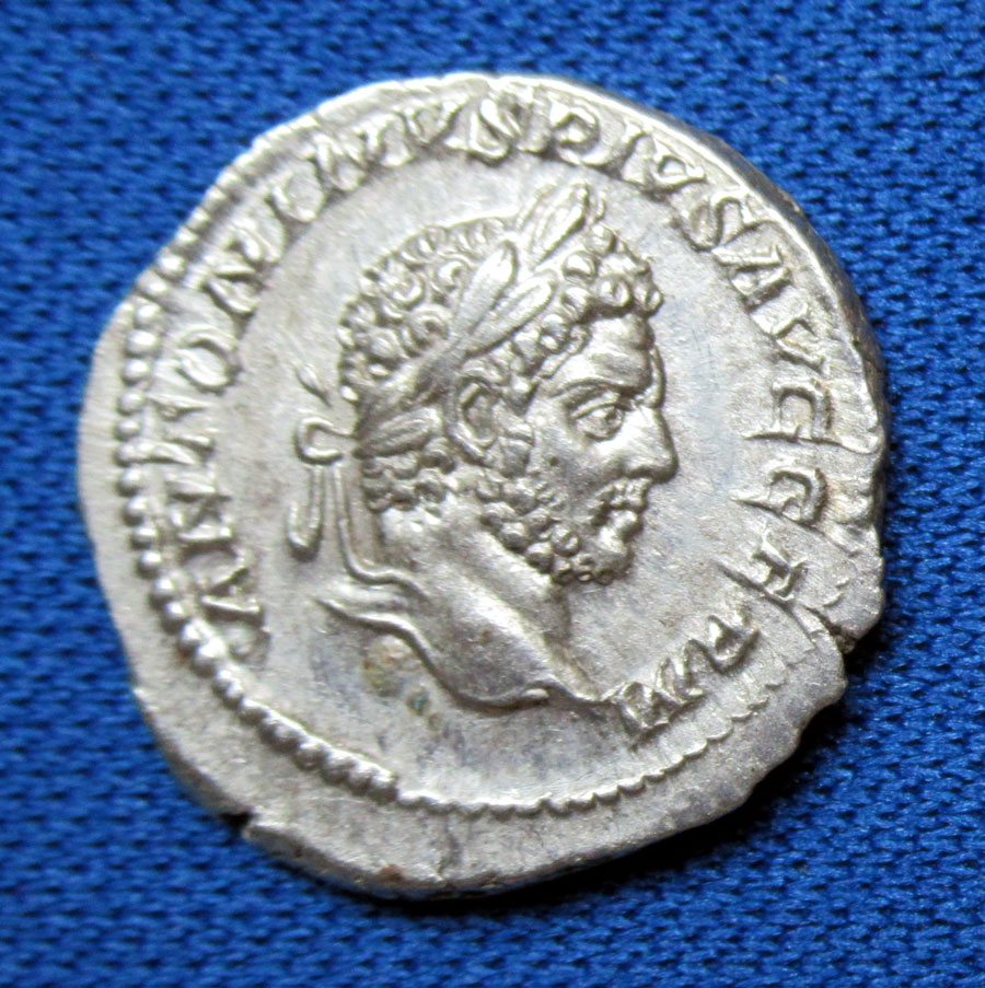c 198-217 AD - CARACALLA (Augustus) - Roman Silver Denarius -