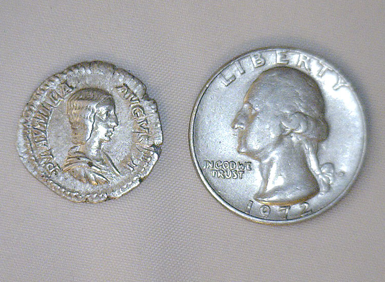 Ancient Roman Silver Denarius - Plautilla (wife of Caracalla) [PA-3281