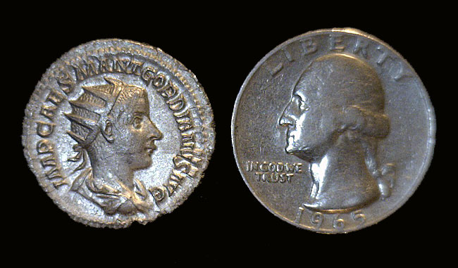 Ancient Roman Silver Double-Denarius c. 238-244 AD GORDIAN III