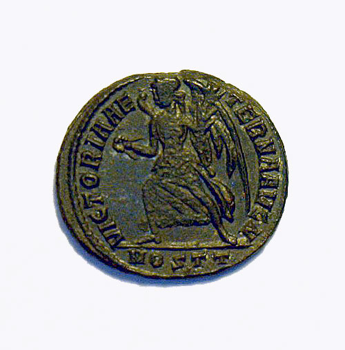 Ancient Roman Bronze Follis - Emperor: MAXENTIUS