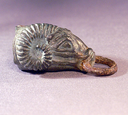 Ancient Roman Bronze Ram Head Finial c.1st Cent BC - 1st Cent AD