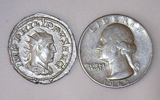 Ancient Silver Double-Denarius c. 244-249 AD - PHILIP I AUGUSTUS