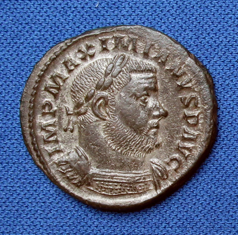 c 286-305 AD -MAXIMIANUS (Augustus), Silvered Bronze Lge Follis