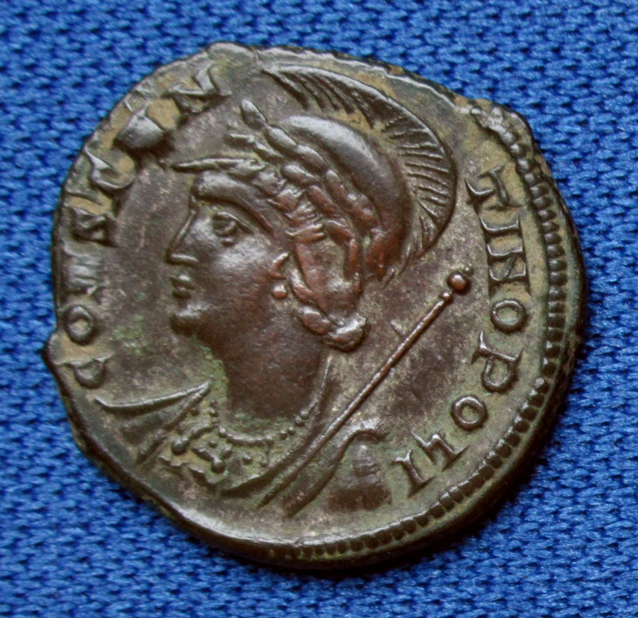 c 330-335 AD -  Founding of CONSTANTINOPOLIS - Roman Coin