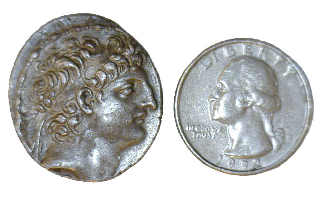 Ancient Greek Silver Tetradrachm - Antiochos VIII Epiphanes