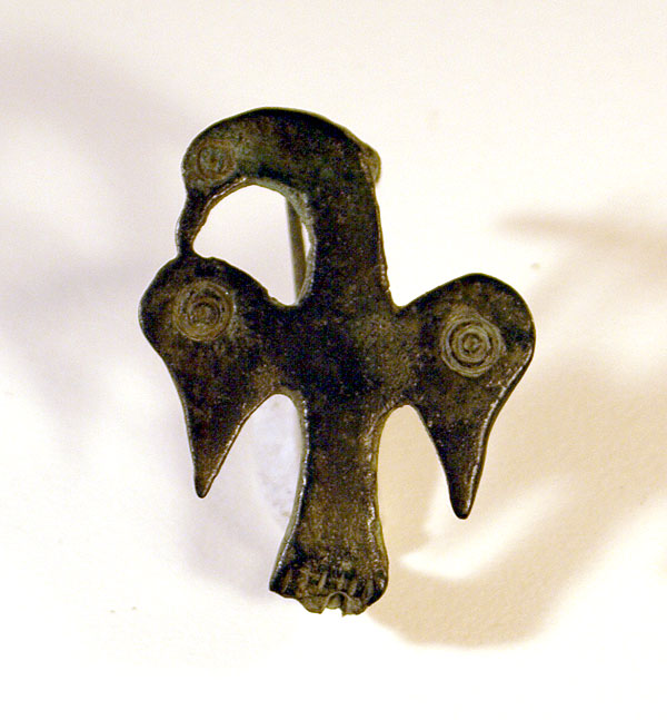 Bronze Eagle Brooch - Roman Fibula, c. 1-2nd Cent AD