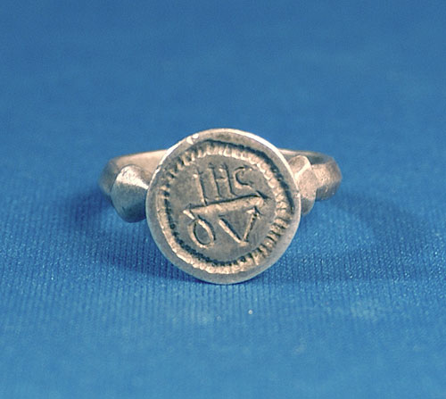 Silver Ring, Christian Inscription 