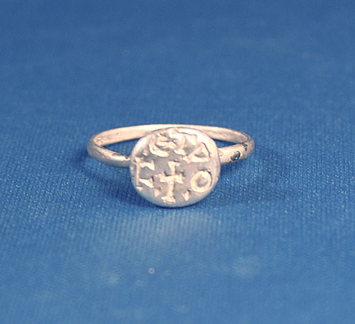 Silver Ring, Christian Inscription 