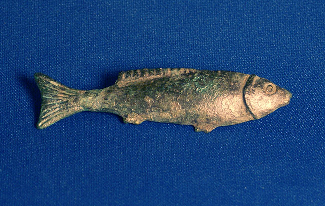 Bronze Fibula Fish Brooch, Romano-British c. 2nd Cent AD