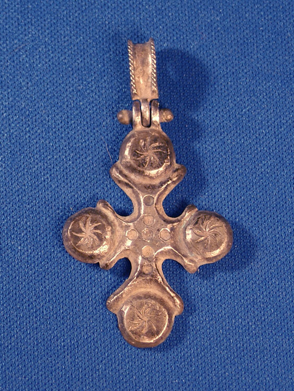 Early Christian Silver Cross, E Roman/Byzantine c 7-8th Cent AD