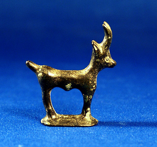 Bronze Ibex Mount - Ancient Roman, c. 1-3rd Cent AD