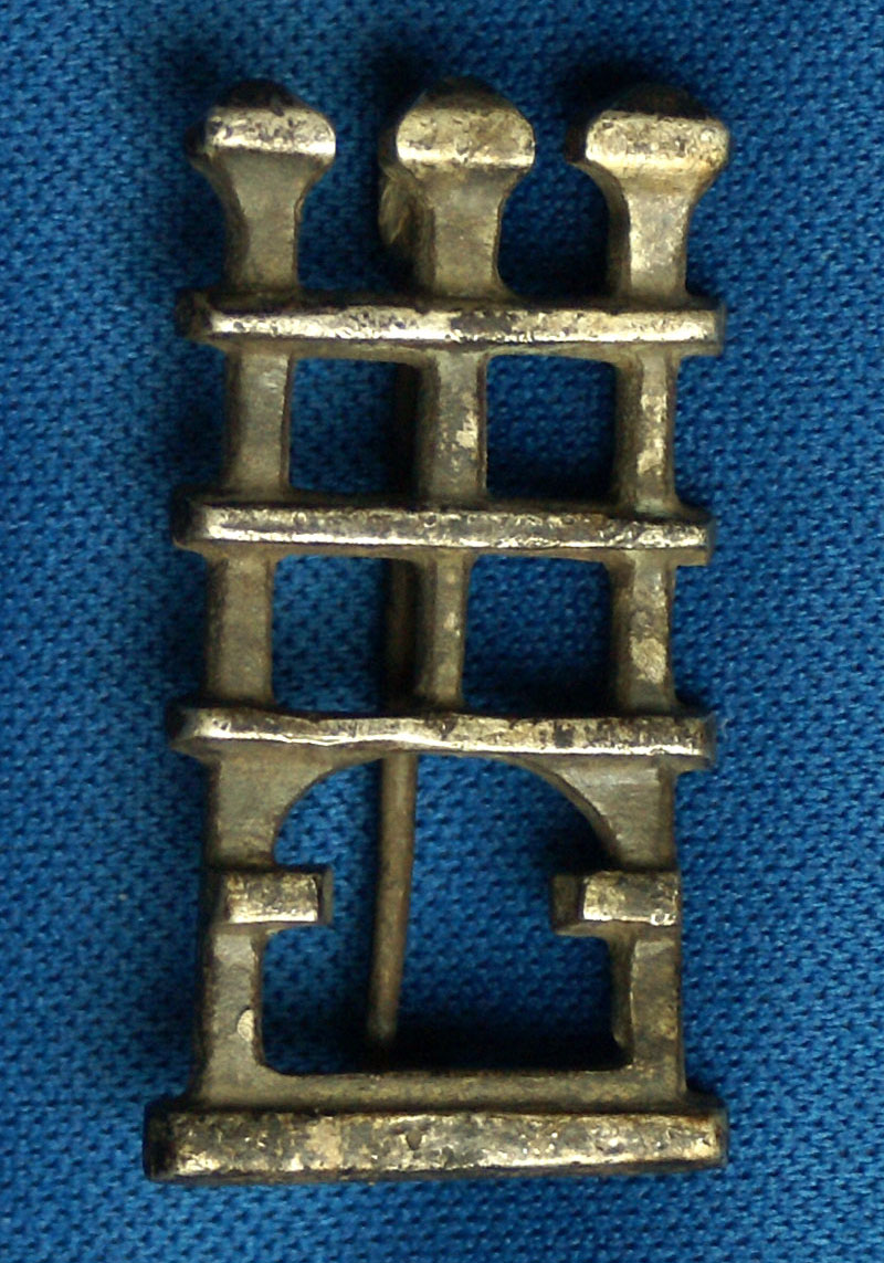 Silver Fibula - Roman Legion Camp Gate c 2nd - 3rd Cent AD