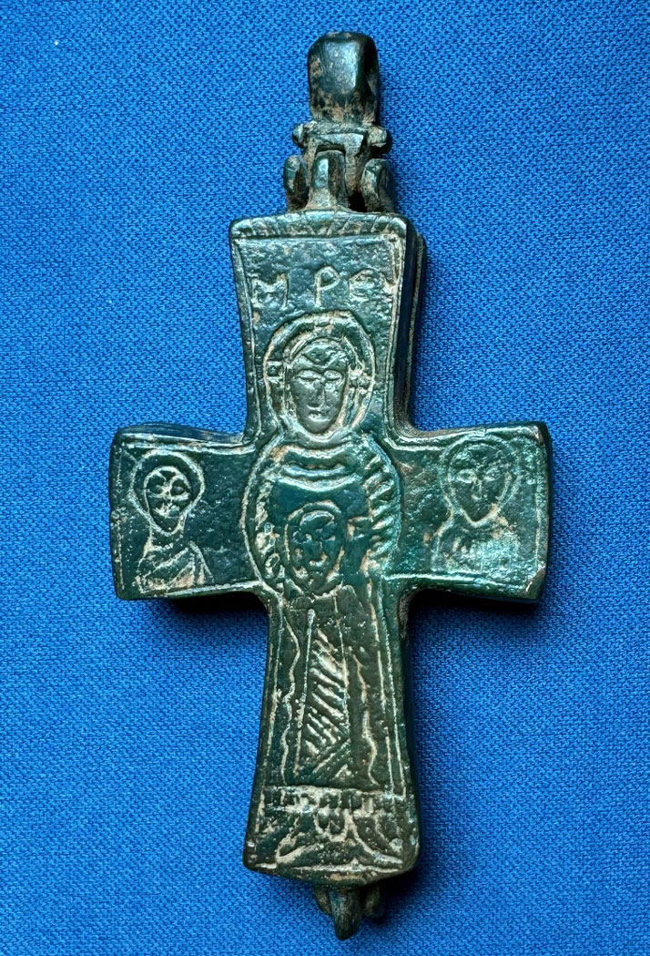c 9th - 10th century AD Ancient Christian Reliquary Cross