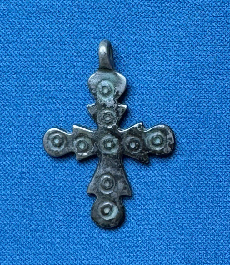 c 5th - 6th century AD Christian Silver Cross - 