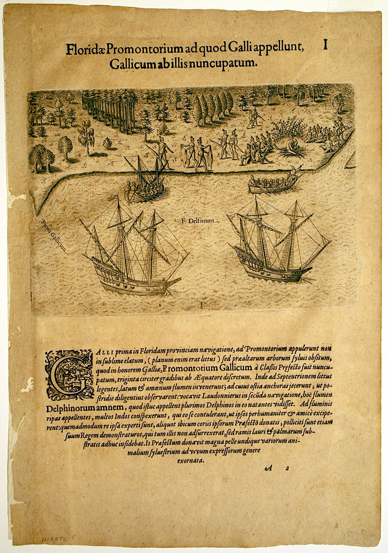 St. Augustine, Florida c. 1591 - Theodore De Bry