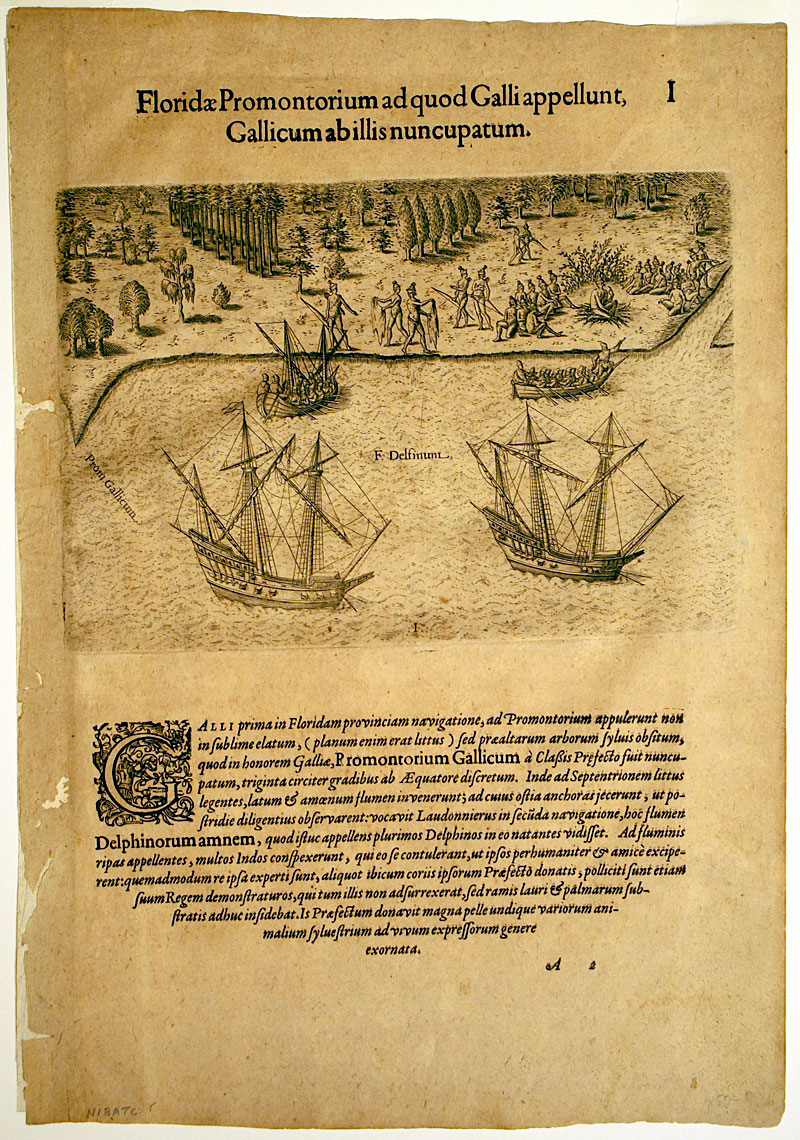 St. Augustine, Florida c. 1591 - Theodore De Bry