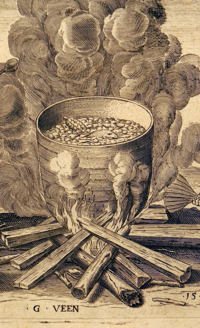 16th Century Native Virginians Cooking c. 1590