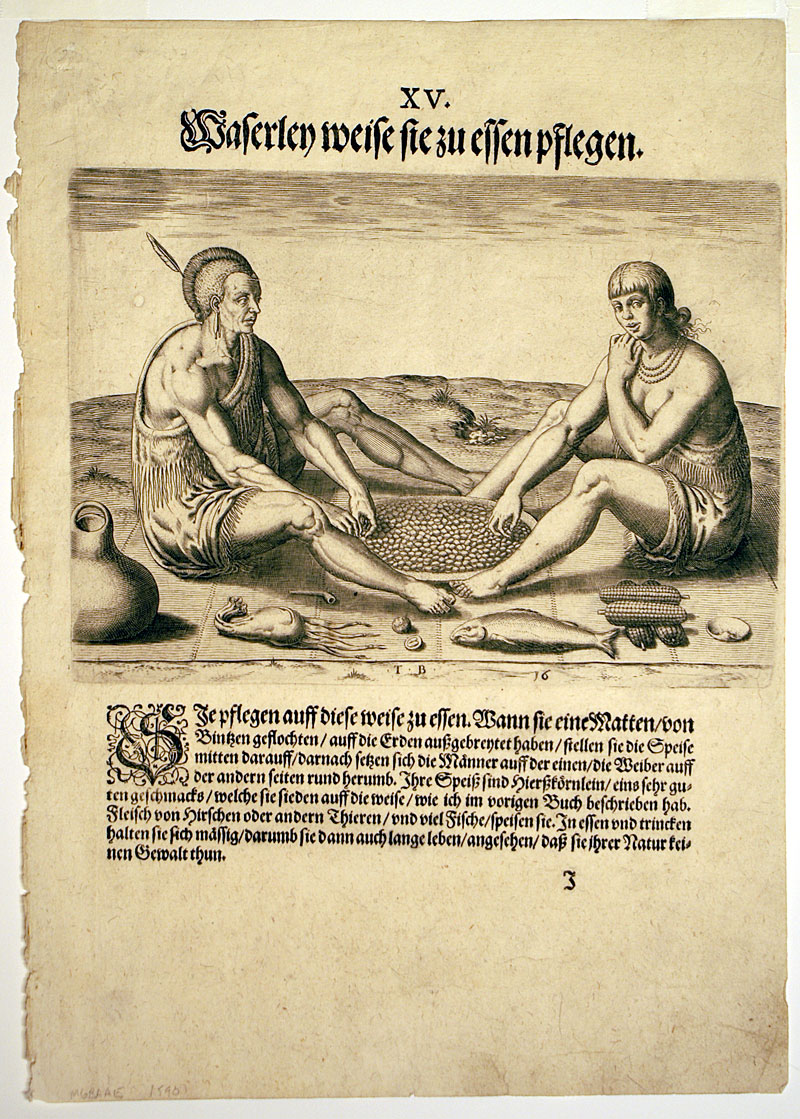 16th Century Native Virginians as Seen by John White c. 1590