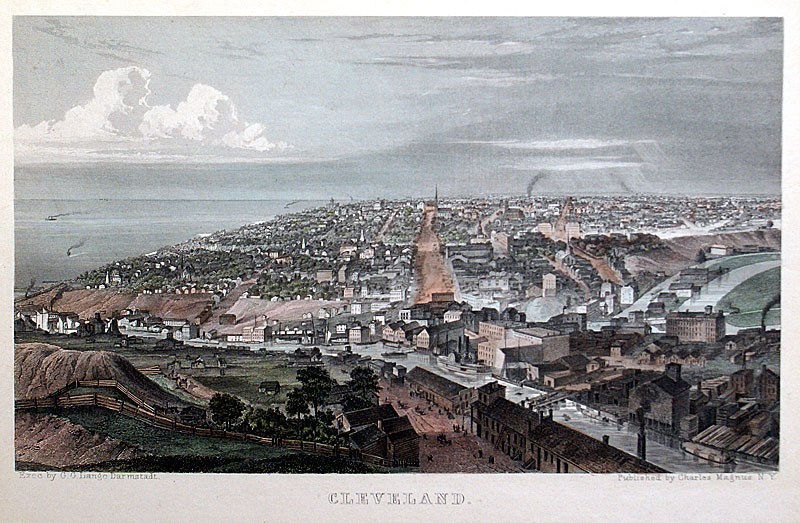 Cleveland view, c 1850 - Charles Magnus