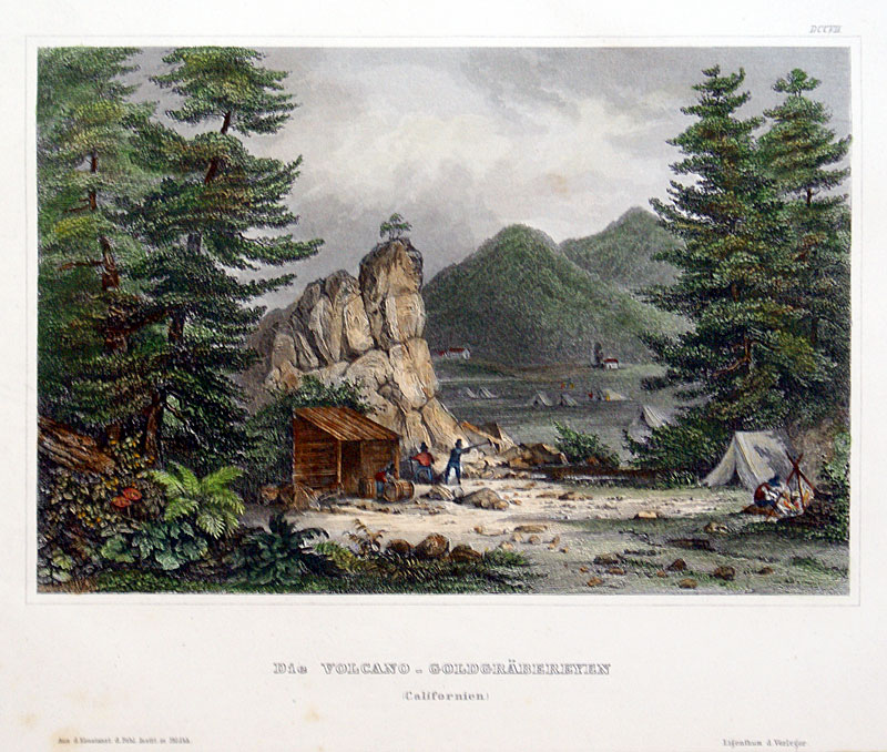 c 1850-52 Mining for Gold in California -  Meyer View